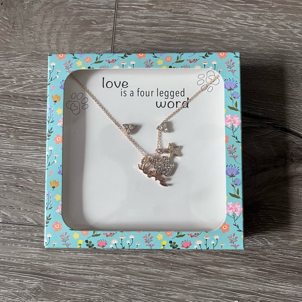 🌟free w/ purchase 🌟 Love is a Four Legged Word Necklace